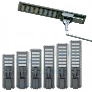 Outdoor Waterproof IP65 Aluminum 150W-400W Radar Sensor LED Solar Street Light with Remote Control for Road Application