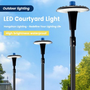 New Private Model Waterproof 150w Led Round Street Light Garden Light Landscape Lamp 30000 Lumens Led Garden Light for square