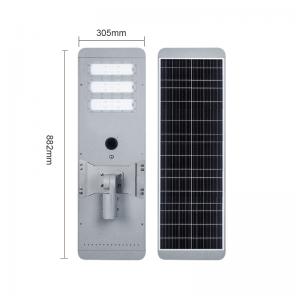 High Power Road Lamp 400w 500w 600w 700w Motion Sensor Outdoor Waterproof Ip65 All In One Integrated Led Solar Street Lights