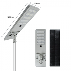 High Lumens Lithium Battery Ip65 Waterproof 100w 150w 200w 250w Outdoor All In One Integrated LED Solar Street Light Outdoor