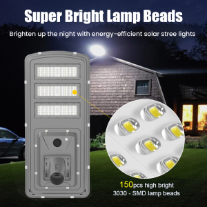 High Lumen IP65 Waterproof 100W 200W 300W 400W 500W Solar Light Outdoor Aluminum All In One Integrated Led Solar Street Light