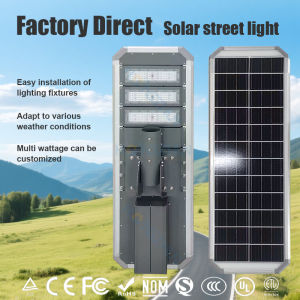 Outdoor Waterproof IP65 Aluminum 150W-400W Radar Sensor LED Solar Street Light with Remote Control for Road Application