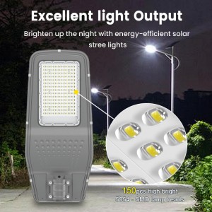 Solar Street Lamp Outdoor LED for Public Road with Efficient LED Street Light and Solar Power System