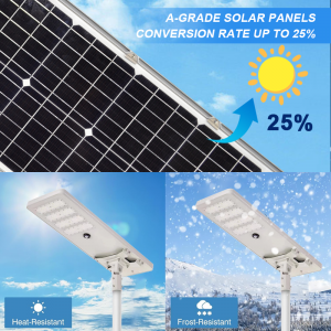 High Lumens Lithium Battery Ip65 Waterproof 100w 150w 200w 250w Outdoor All In One Integrated LED Solar Street Light Outdoor