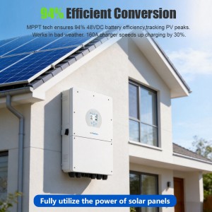 Integrated MPPT Charger Hybrid Solar Inverter Sine Ewave Output DC48V Inverter for Home Energy Storage Esystem