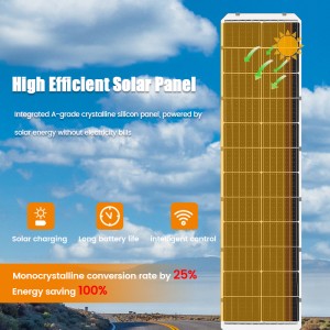 Outdoor Solar Lights for Deck Fence and Pillar with Motion Sensor Waterproof Solar Tube Lighting