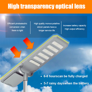 IP65 Waterproof Aluminum Alloy All in One Solar LED Street Light for Outdoor Garden Road and Highway