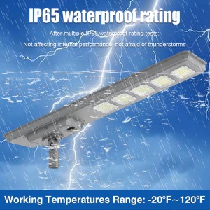 All in One Solar Flood Light 100W-200W Integrated LED Street Lighting for Outdoor Garden and Road