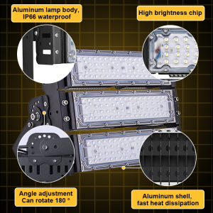 High Lumen Waterproof IP65 IP66 Aluminum Flood Light Module for Outdoor Sport Stadium Court SMD High Brightness 100W-600W Range