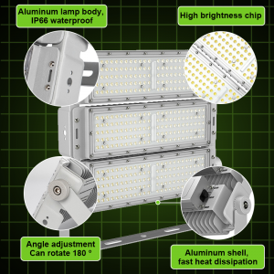 High Brightness SMD Chip LED Stadium Light Outdoor Waterproof IP65 IP66 Tunnel Module 100W-1000W Flood Light Range