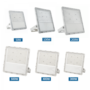 Outdoor Stadium LED Flood Light 400W Waterproof Aluminum Lamp Body 100W-30W Power 220V Voltage 6000K Color Temperature CCT