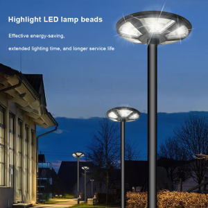 Dusk to Dawn Smart Control Solar Garden Lamp ABS Shell Waterproof IP65 100w 150w 250w Outdoor All In One LED Solar Garden Light