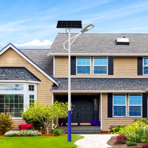 Solar Street Lamp Outdoor LED for Public Road with Efficient LED Street Light and Solar Power System