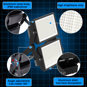Super Bright 200W-400W LED Flood Lighting Waterproof IP65 IP67 SMD Aluminum Lamp Body for Football Stadium Outdoor Flood Lights