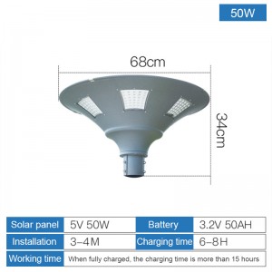 All in one Integrated decoration solar led garden light