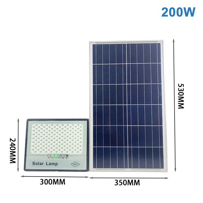Rapid Delivery for Led Outdoor Flood Lights 100w Warm - High efficiency super bright IP67 waterproof 50w 100w 200W outdoor LED Solar Flood Lights – Hongzhun detail pictures