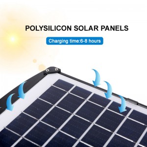 High power ABS Solar LED Street Light with Motion Sensor and Light Control