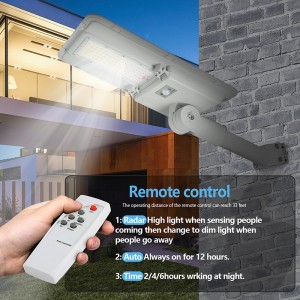 High quality outdoor IP65 waterproof solar led street light 100w 180w