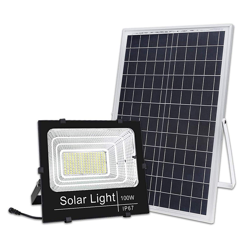 China Supplier 30w 50w High Power Led Flood Light - LED Solar Flood Light Outdoor 300W Dusk to Dawn Security Light IP67 Waterproof flood Light – Hongzhun detail pictures