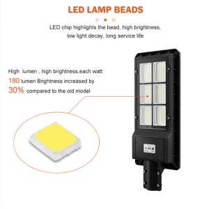 waterproof ip65 outdoor solar led street light with motion sensor dusk to dawn